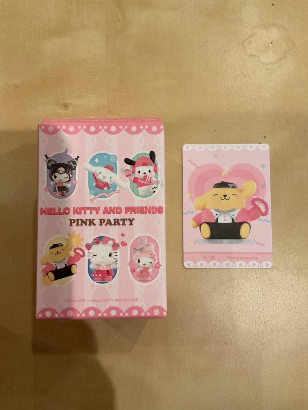 Hello Kitty and Friends Pink Party Blind Box with Pompompurin confirmed NIB